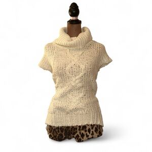 At Last Ivory Knit Short Sleeve Sweater 🦢